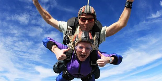 Tandem skydive for St Joseph's HospiceSkydiving