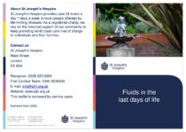 Fluids in the last days of life leaflet